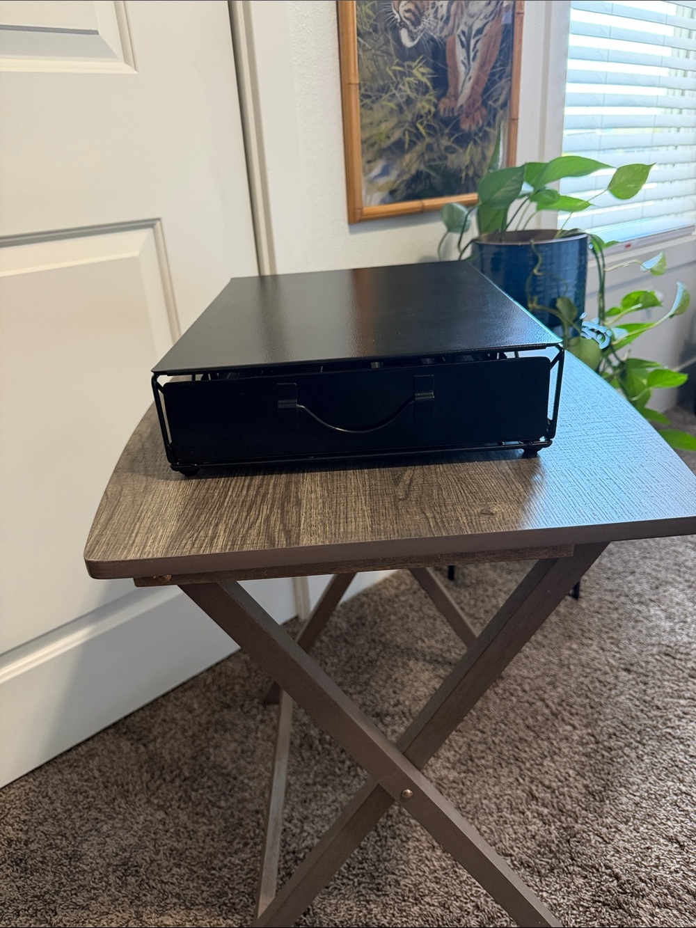 Black Metal Nespresso Ventura pop, coffee pod storage drawer